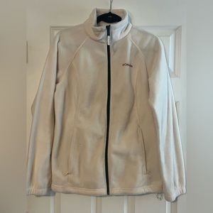 Women’s L Ivory Full Zip Fleece.  NWOT